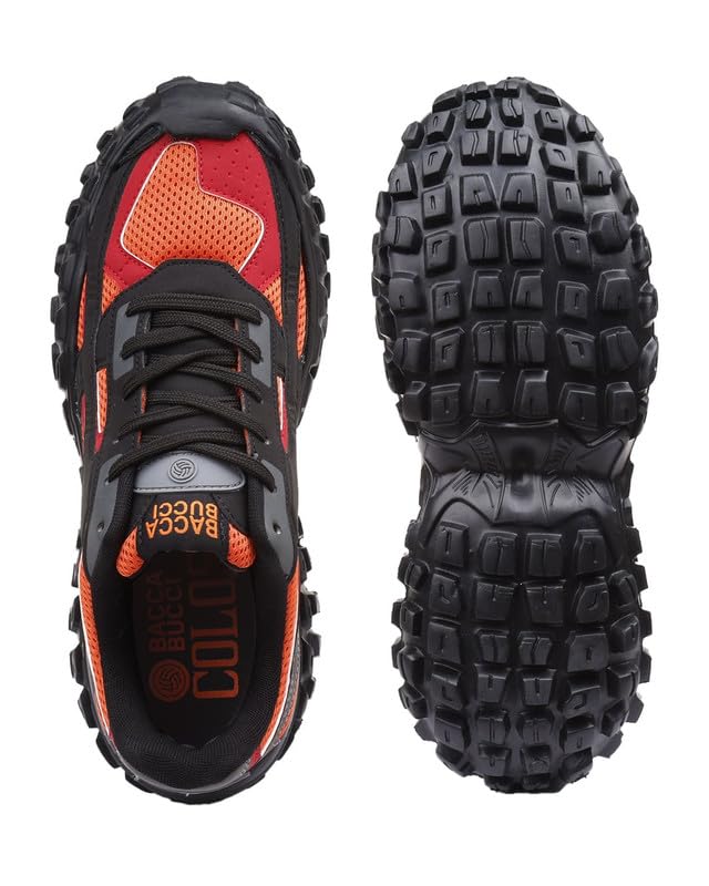 Bacca Bucci Colossus Men's Chunky All-Terrain Sneakers with Rugged Outsole & Ortholite Insole | Outdoor Trail Walking Shoes | Breathable Mesh & Synthetic Uppers