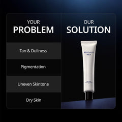 Reginald Men SPF 50+ PA++++ Sunscreen (30g) | Broad Spectrum UVA/UVB Protection | Brightening & Hydrating | Lightweight, Oil-Free & Non-Sticky | Daily Sun Protection for Men (Pack of 1,30G)