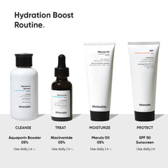 Minimalist Marula Oil 5% Face Moisturizer For Dry Skin With Hyaluronic Acid For Deep Nourishment & Hydration, For Men & Women