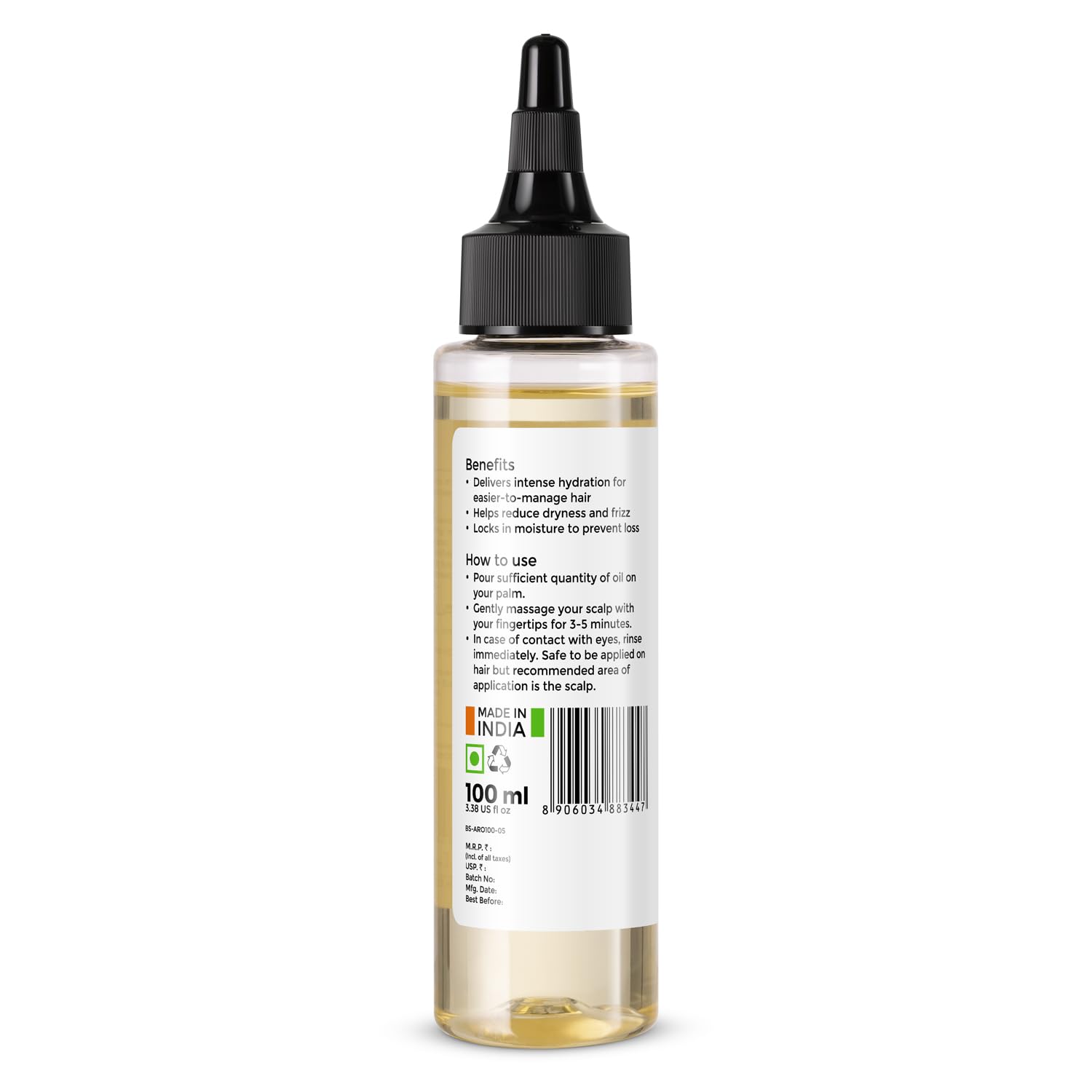 Brillare 20% Argan Oil for Dry, Frizzy Hair with 10% Olive Oil for Intense Hydration, Frizz Control, Smooth, & Manageable Hair