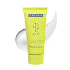 Hyphen All I Need Sunscreen SPF50 PA++++ | Brightens with Niacinamide, Kojic Acid, Vit C Rich Kakadu Plum | Hydrating Winter Sunscreen Moisturizer | 30ml