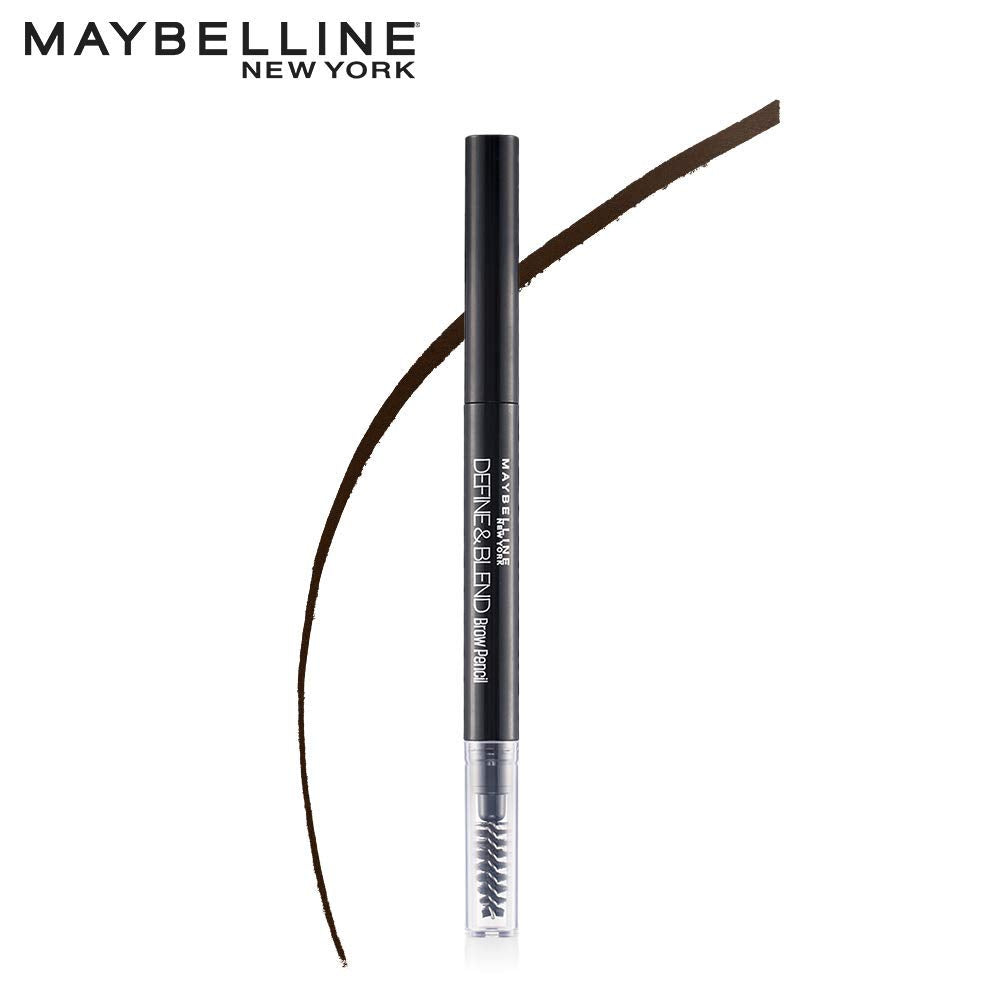 Maybelline New York Define and Blend Brow Pencil for Perfect Brows, Precise Defining Tip, Define and Blend Brow Pencil is Compact and Easy to Use Eyebrow Pencil - Grey Brown|0.16gm