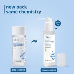 Plum 3% Niacinamide & Rice Water Face Toner | Alcohol-Free Toner for Oily Acne Prone Dry Combination Skin | Pore Tightening & Glowing Skin |Fades Blemishes, Brightens & Smoothens | Women & Men | 150ml