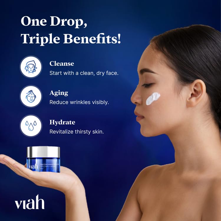 Viah Anti Aging Face Moisturiser Night Cream Women | High Performance Age Wrinkle Cream Women | Moisturiser for Pigmentation Control & Glowing Skin | Boosts Collagen, Deep Hydration|White Truffle-50Ml