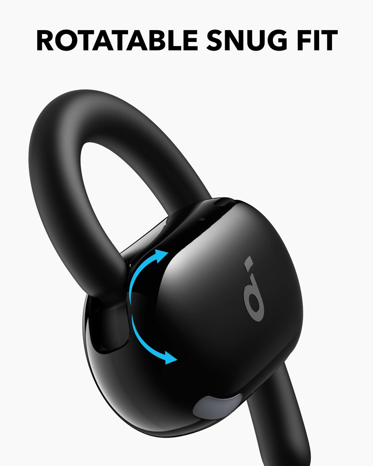 Soundcore V20i by Anker Open-Ear Headphones, Adjustable Ear Hooks, Ultra-Comfort, Snug Fit, Powerful Sound, Clear Calls, IP55, LED Lights, 36H Playtime, Bluetooth 5.4 Earbuds, Multipoint Connection
