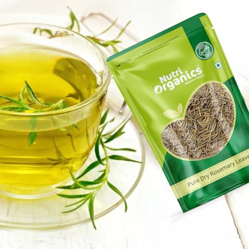 NutriOrganics Rosemary Dried Leaves - 100gm | Rosemary Leaves for hair growth & Food 100g