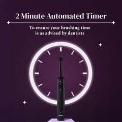 Perfora PRO+ Oscillating Electric Toothbrush | Electric Toothbrush Rechargeable, Electric Brush, Toothbrush Electric Adult, 8800 RPM, 1 Mode, 2 min Auto Timer (Limitless Black) - Drugstore from Perfora - Shop in Sri Lanka at Arcade.lk