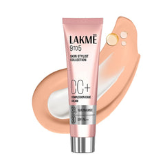 Lakme 9 to 5 CC Cream Beige with 3% Niacinamide Complex SPF30 PA++ | 90% lightweight moisturizing cream for Care & 10% Foundation for Care | Conceals Dark Spots| Brightens Skin |30 g