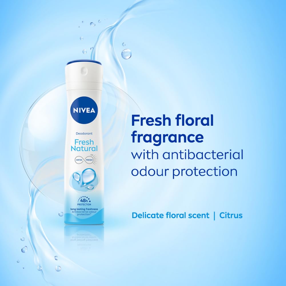 NIVEA Women Fresh Natural Deodorant Spray, 150Ml - Beauty from NIVEA - Shop in Sri Lanka at Arcade.lk