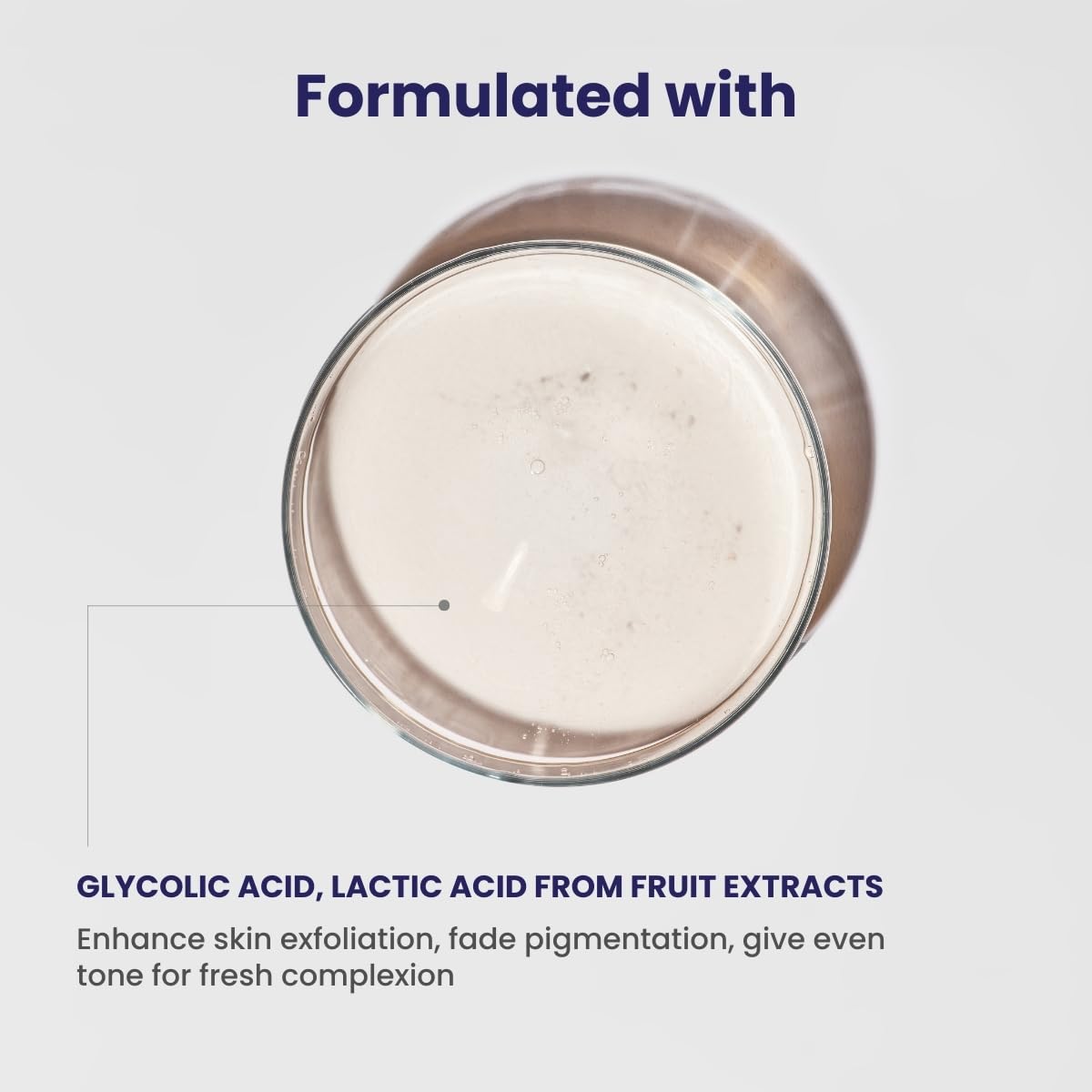 RE' EQUIL Fruit AHA Face Wash | Daily Exfoliating Cleanser for pigmentation, dullness & uneven skin tone | With Glycolic & Lactic acid from fruit extracts - 150 ml