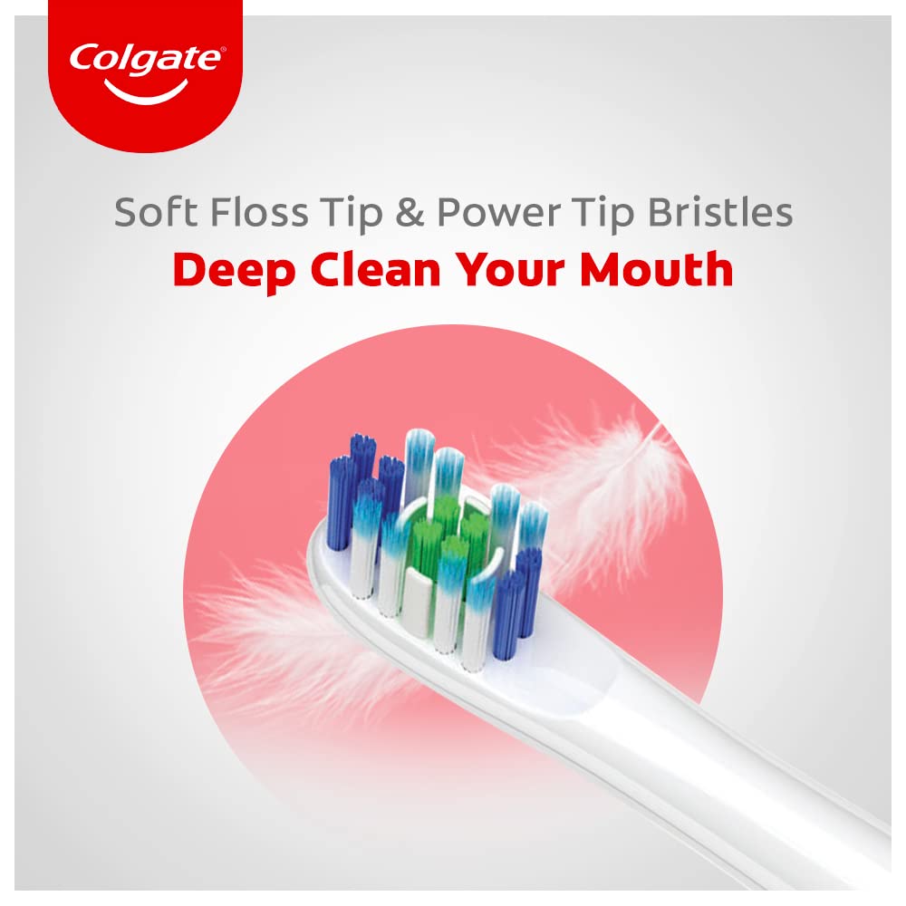 Colgate Proclinical 250R Deep Clean Rechargeable Sonic Toothbrush for adults, Electric Toothbrush with Soft Bristles, Healthier Gums in 4 Weeks (With Replaceable Brush Head, Charger included,White)