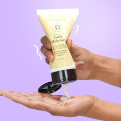 Arata Curl Gel For Frizzy, Wavy, Curly Hair | Natural Long-Lasting Hold & Definition | Tames Frizz | Aloe Vera, Abyssinian Seed Oil, Argan oil & Soy Protein | No Sulphate,Paraben,Silicone | 150ml