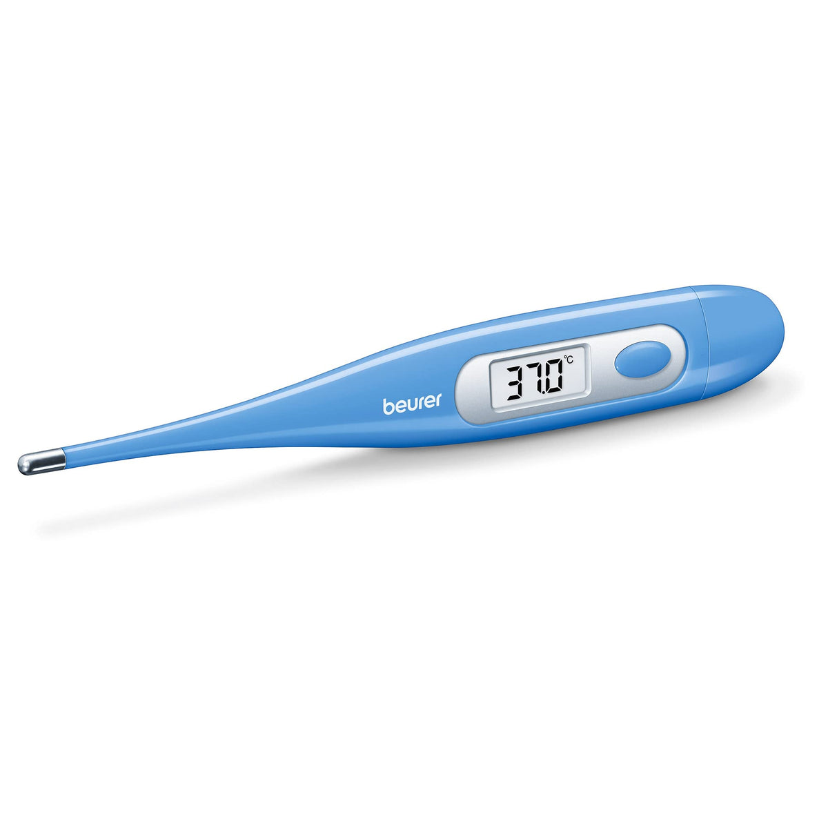Beurer Glass 791.13 Digital Fever Oral Thermometer Ft09 Medicinal Temperature Measurment (Blue), Pack Of 1