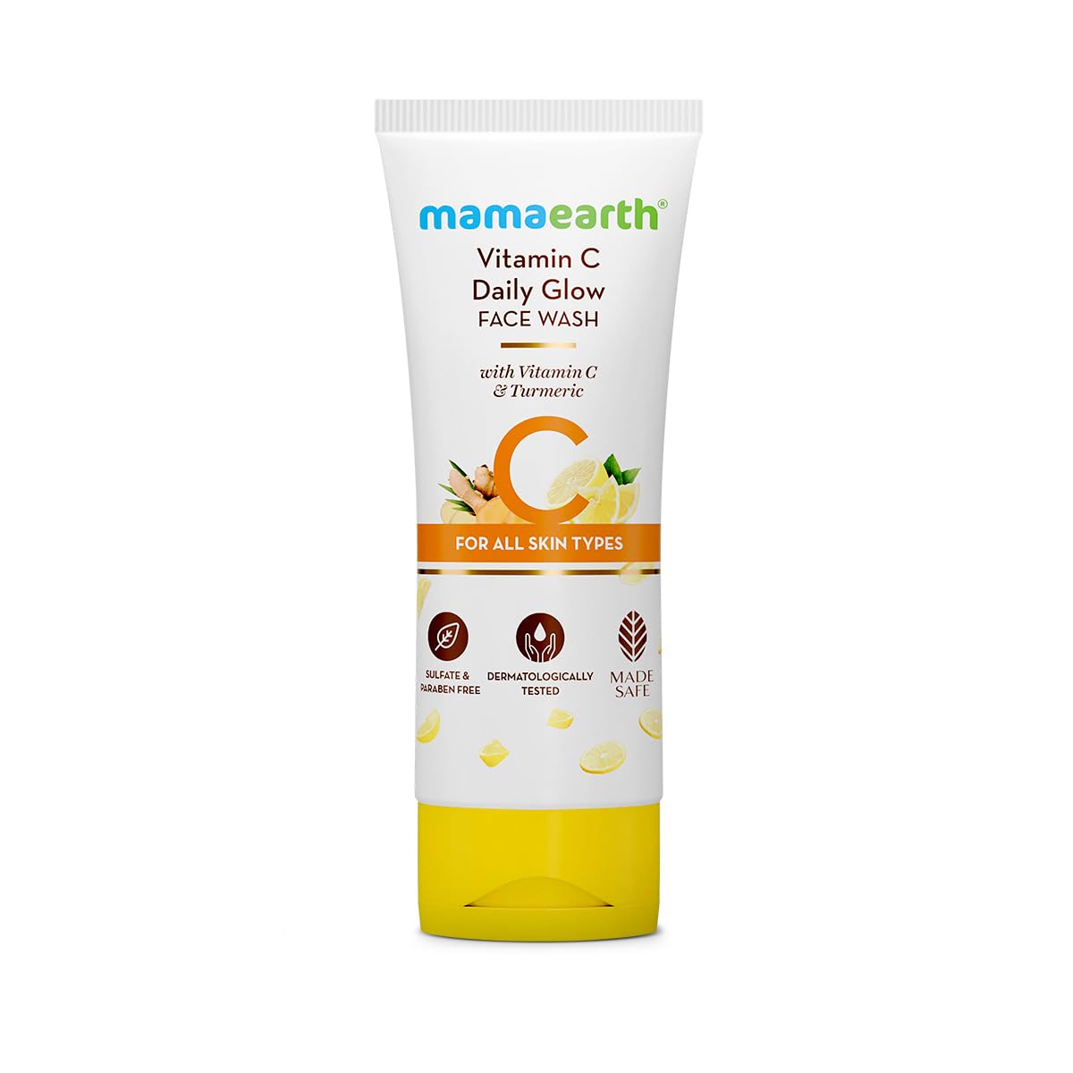 Mamaearth Vitamin C Face Wash with Vitamin C and Turmeric for Skin Illumination - 100 ml | Brightens skin | Evens skin Tone | Makes skin Glow