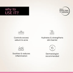 Deconstruct Acne Control Moisturiser For Face with Ectoin & Ceramides for Acne Prone & Oily Skin | Lightweight & Non-Sticky | Soothing & Barrier Repair | Non-Comedogenic | For Men & Women | 50g