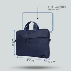 AirCase premium laptop bag with handle & shoulder strap fits upto 14.1" and 15.6" laptop/macbook, wrinkle free, padded, water resistant light polyester sleeve pouch, for men & women - Personal Computer from AirCase - Shop in Sri Lanka at Arcade.lk