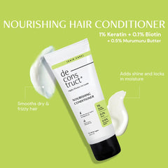 Deconstruct Hair Nourishing Range | Contains Hair Mask, Shampoo, and Conditioner | For Strong, Nourished & Frizz-free Hair | For Men & Women | 200ml + 200g