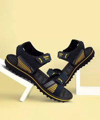 Bata Men's Velcro Sandals, Yellow