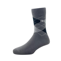 Peter England Men's Cotton Full Length Socks (Pack of 3) Dark Grey, Navy & Black