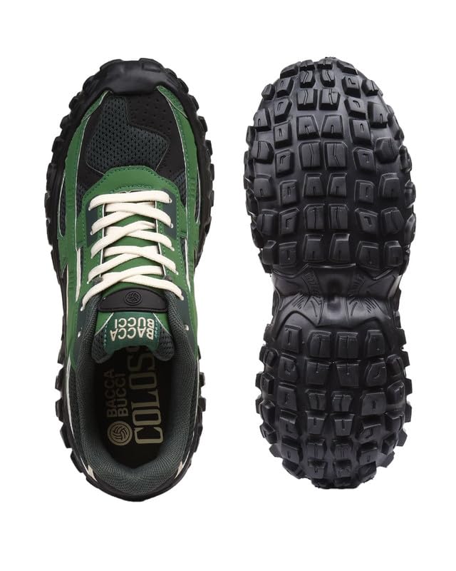 Bacca Bucci Colossus Men's Chunky All-Terrain Sneakers with Rugged Outsole & Ortholite Insole | Outdoor Trail Walking Shoes | Breathable Mesh & Synthetic Uppers