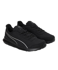 Puma mens Dazzler Black-Silver Running Shoe - 7 UK (39178201)
