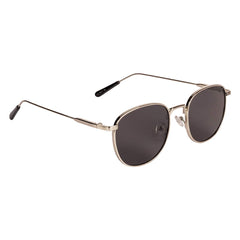 Voyage Round Non-Polarized Sunglasses for Men & Women (2036MG2977, 58, Black & Silver)-Pack of 1