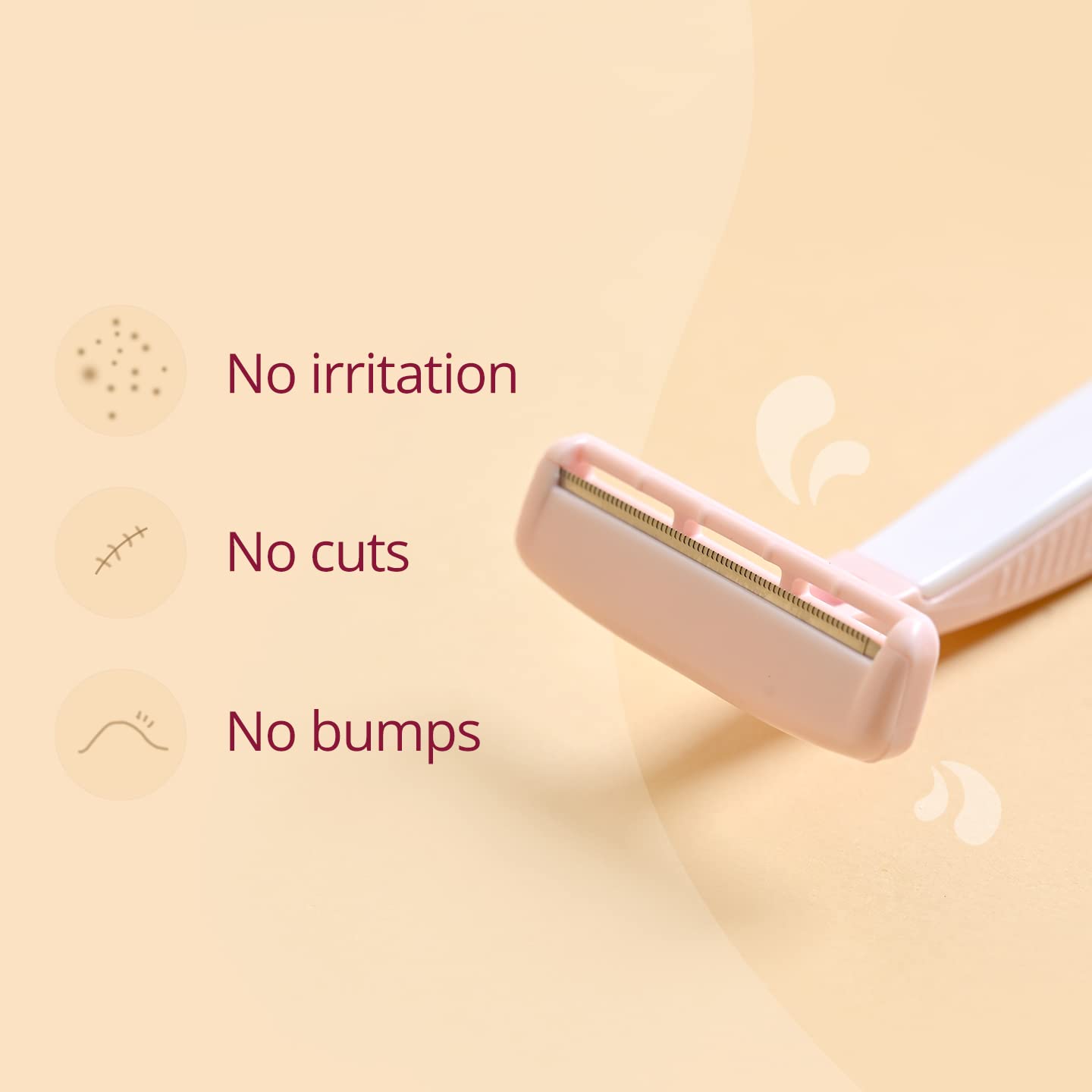 Carmesi Bikini Razor for Women | For Irritation-Free Shaving of Bikini Line | Pack of 1, White