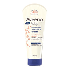 Aveeno Baby Soothing Relief Moisture Cream 227g | 24-Hour Protection | Fragrance-free, paraben-free, Hypoallergenic | US #1 Pediatrician recommended