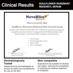 Soulflower Hair Growth Serum, Rosemary Oil, 3% Redensyl, 4% Anagain, Caffeine, Melanogray, Biotin, Rice Water, Clinically Tested, Hair growth & Hair fall control for Women & Men | 30ml