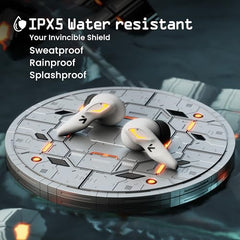 GOBOULT Astra Truly Wireless in Ear Earbuds with 48H Playtime, Built-in App Support, 45ms Low Latency Gaming, 4 Mics ENC, Breathing LEDs, 13mm Bass Drivers, TWS Ear Buds (White Opal)