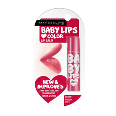 Maybelline New York Lip Balm, With SPF, Moisturises and Protects from the Sun, Pink Lolita & Baby Lips Cherry Kiss, Baby Lips, Berry Crush, 4g - Beauty from Maybelline - Shop in Sri Lanka at Arcade.lk