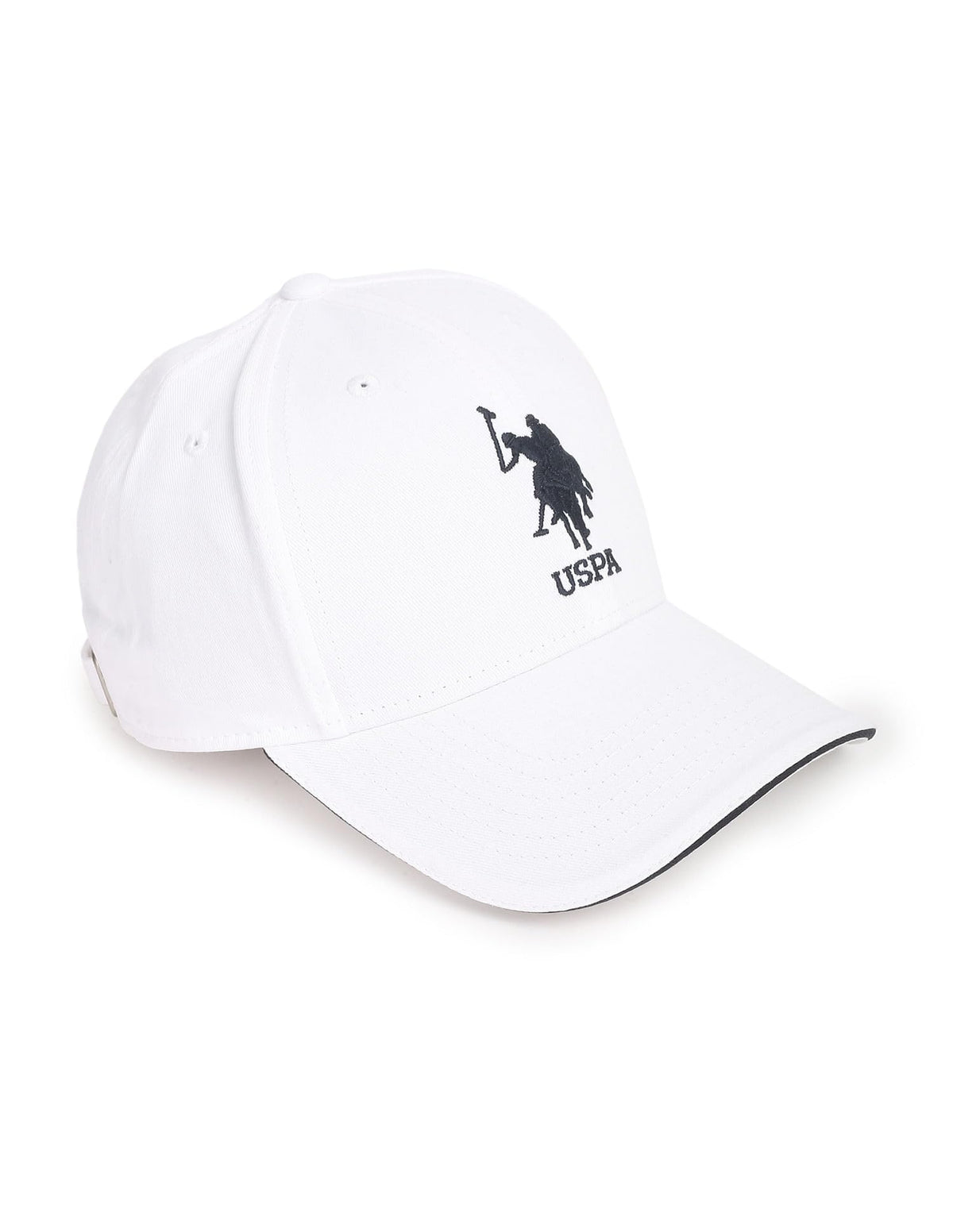 U.S. POLO ASSN. Men's Cotton Hat (SS23USCAP1006_White_Free Size)