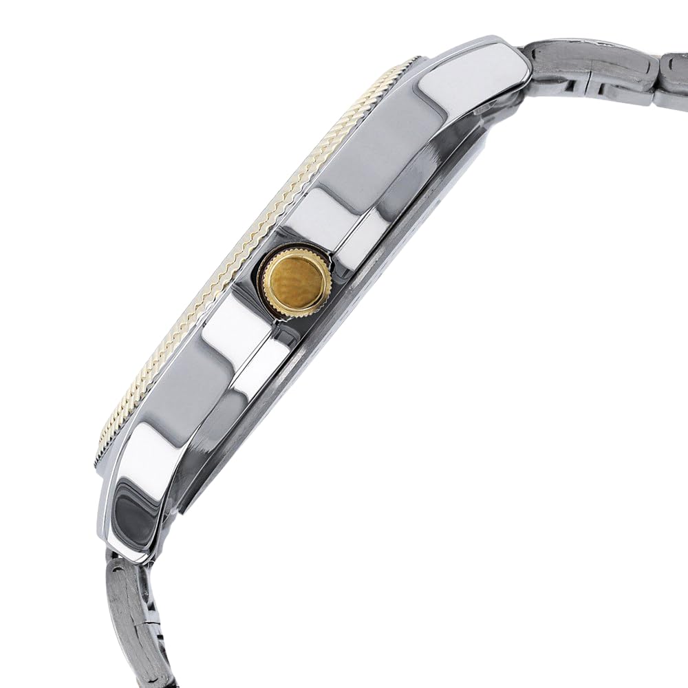 Titan Quartz Analog with Day and Date Silver Dial Stainless Steel Strap Watch for Men-NS1650BM03/NT1650BM03