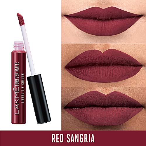 LAKMÉ Forever Matte Liquid Lip Color | Set Of 3 Long Lasting Liquid Lipstick, Lightweight & Comfortable - Smudge Proof, Non-Transferable - Nude Twist, Red Sangria & Wine Touch, 5.6 Ml Each - Beauty from LAKMÉ - Shop in Sri Lanka at Arcade.lk