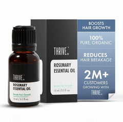 ThriveCo Rosemary Essential Oil for Hair Growth & Hair Fall Control | 100% Pure & Organic | Enriched with Vitamin E | 15ml