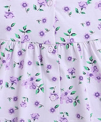 BUMZEE Lavender Girls Half Sleeves Cotton Frock - Apparel from BUMZEE - Shop in Sri Lanka at Arcade.lk