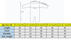 EIO 100% Cotton Sleep Romper Sleepsuits Jumpsuit Night Suits for Infants Newborn Baby Boys & Girls Pack of 3 (0-3 Months)