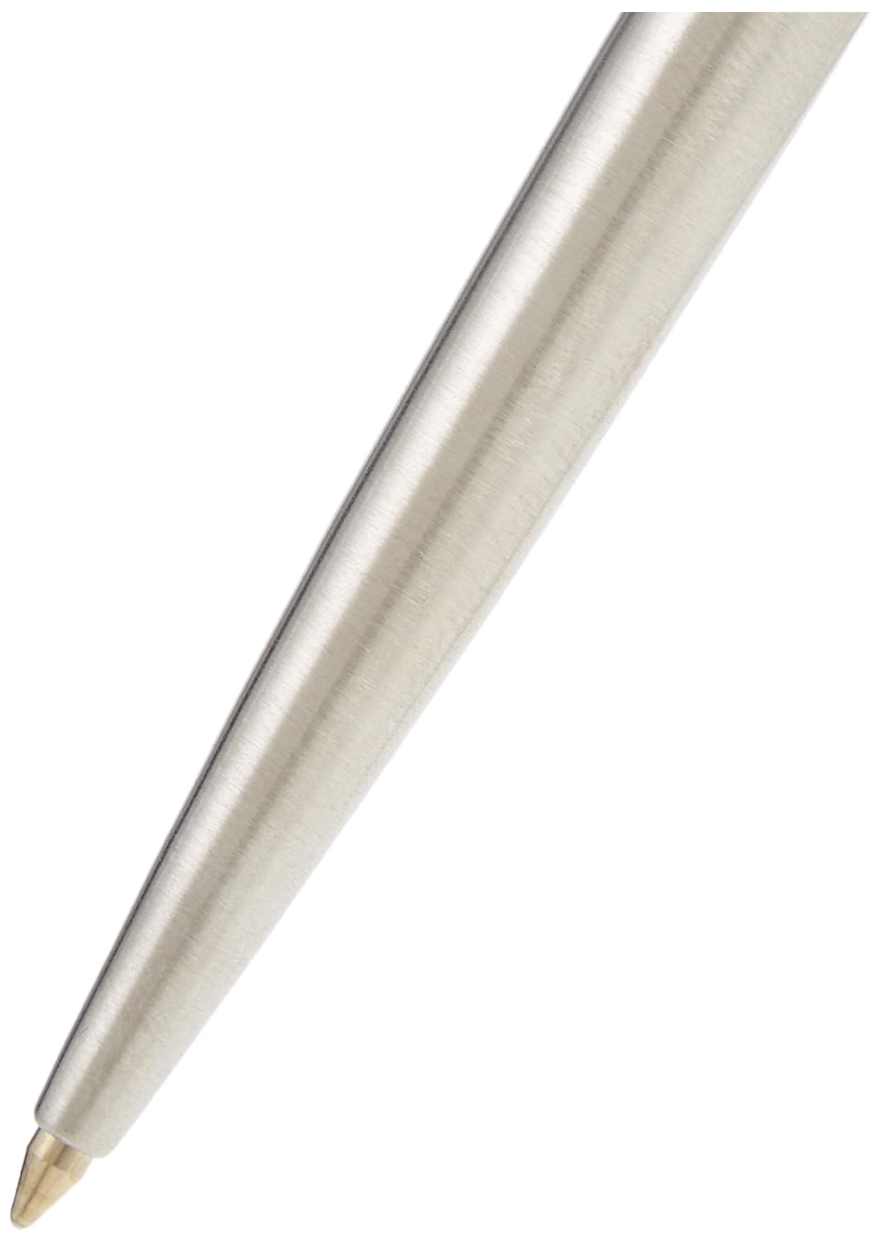 Parker Classic Stainless Steel Ballpoint Pen | Gold Trim | QuinkFlow Technology | Blue Ink, Fine Tip