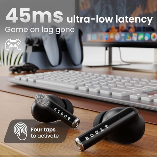 Boult Audio W20 Truly Wireless in Ear Earbuds, 35H Playtime, Zen™ ENC Mic, 45ms Low Latency, 13mm Bass Drivers, Type-C Fast Charging, Touch Controls, IPX5 ear buds TWS (Space Black) - Electronics from Boult - Shop in Sri Lanka at Arcade.lk