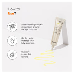 Minimalist Vitamin K + Retinal 01% Under Eye Cream | Reduces Dark Circles, Wrinkles & Fine Lines | With Caffeine for Puffiness | For Women & Men | 14 gm
