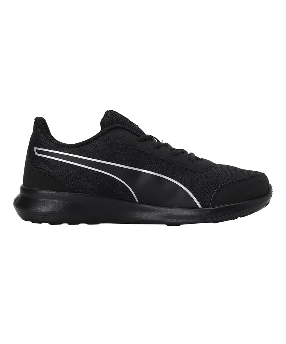 Puma mens Dazzler Black-Silver Running Shoe - 7 UK (39178201)