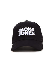 JACK & JONES Men's 100% Cotton JAC Jack & JonesCORE Baseball Cap Black ONE | Glammy.lk