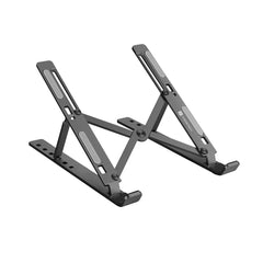 Portronics My Buddy K Portable Laptop Stand with Adjustable Height, Foldable, OverHeating Protection for Laptops & MacBooks (Grey) - Laptop Stands from Portronics - Shop in Sri Lanka at Arcade.lk