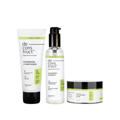 Deconstruct Hair Nourishing Range | Contains Hair Mask, Shampoo, and Conditioner | For Strong, Nourished & Frizz-free Hair | For Men & Women | 200ml + 200g