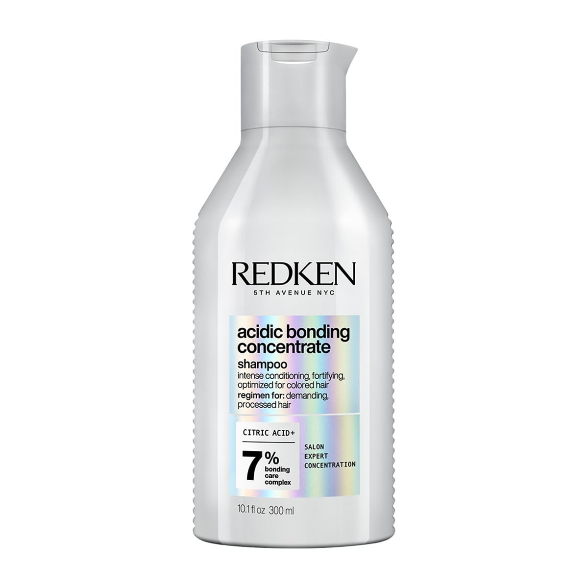 Redken Acidic Bonding Concentrate Sulphate Free Shampoo With Citric Acid, 300 ml | Professional pH Balancing Bond Repair Shampoo For Dry, Damaged, Coloured and Frizzy Hair | For Men & Women