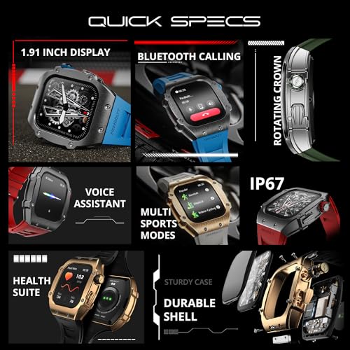 Fire-Boltt Asphalt Racing Edition Smart Watch 1.91” Full Touch Screen, Bluetooth Calling, Health Suite, 123 Sports Modes, 400 mAh Battery (Black) - Personal Computer from Fire-Boltt - Shop in Sri Lanka at Arcade.lk