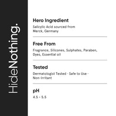 Minimalist Anti-Acne Salicylic Acid 2% Face Wash For Oily & Acne Prone Skin | With LHA for Pore Cleansing, Oil Control & Sebum Regulation | Sulfate-Free Formula with Zinc | 100 ml