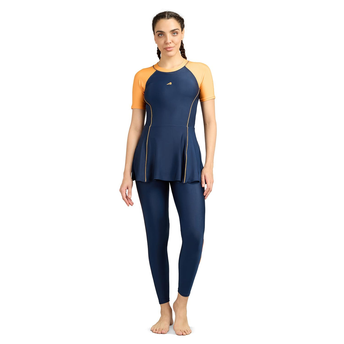 Boldfit Swimming Suit for Women 2 Piece Swim Suit Set for Women Full Body Swimming Costume