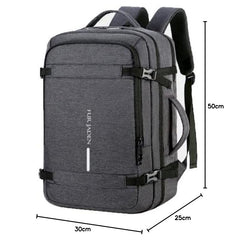 FUR JADEN 40L Weekender Travel Laptop Backpack with Anti Theft Pocket, Organizer, 15.6 Inch Padded Laptop Sleeve and Dual Handles (D.Grey)