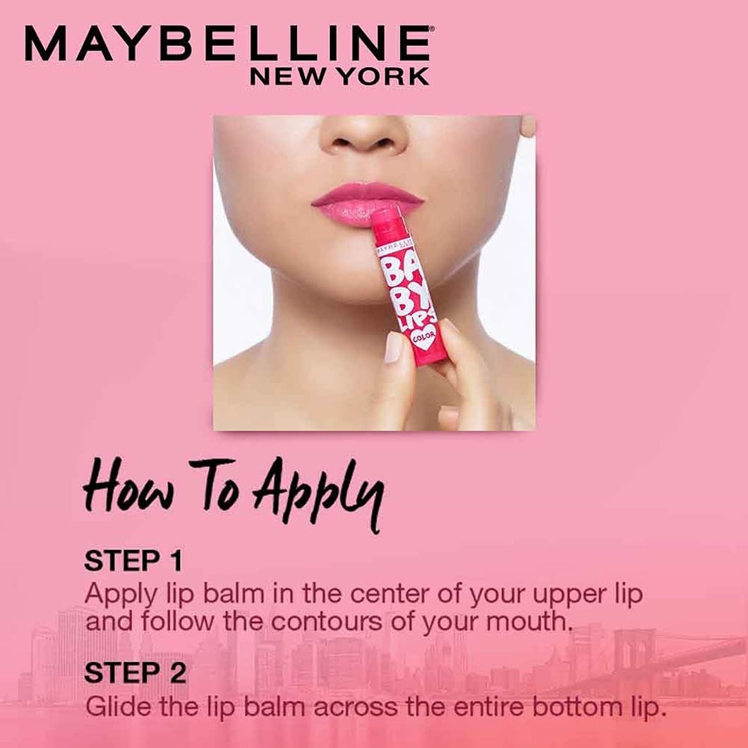 Maybelline New York Lip Balm, With SPF, Moisturises and Protects from the Sun, Pink Lolita & Baby Lips Cherry Kiss, Baby Lips, Berry Crush, 4g - Beauty from Maybelline - Shop in Sri Lanka at Arcade.lk